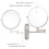 Wall Mounted Double Sided Makeup Mirror 10X Magnification 360 Swivel Extendable Vanity 3