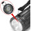 LED Camping Lantern Foldable With Hook and Handle Attachment Adjustable Brightness Emergency Light for Survival Black 4