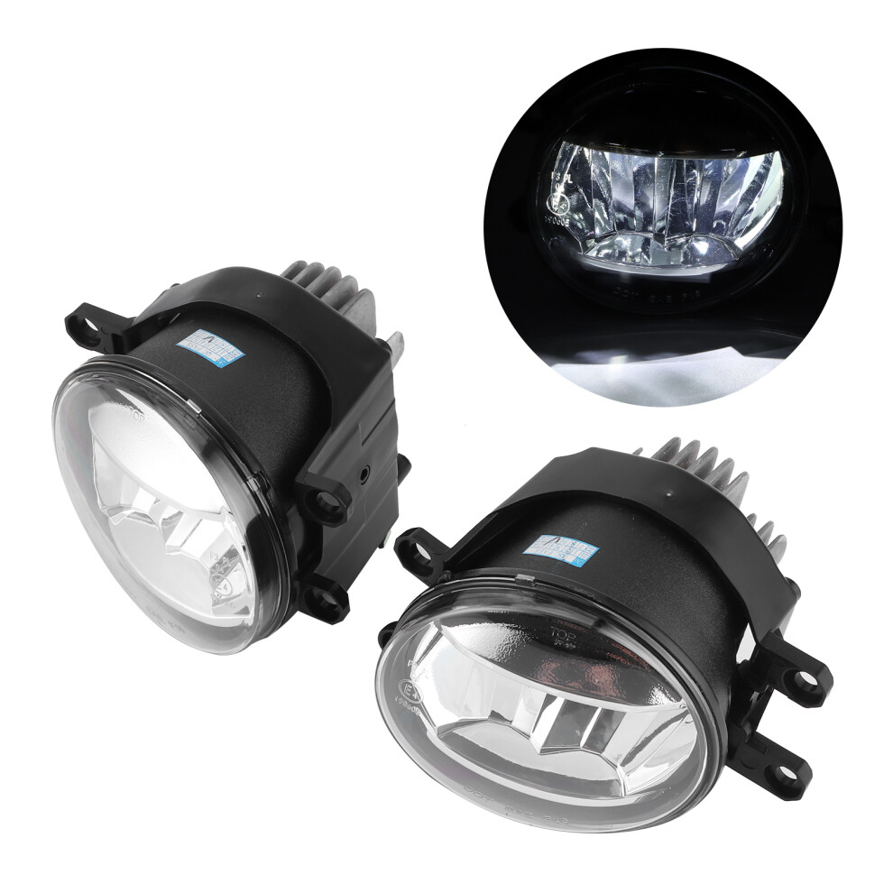 Universal Led Fog With Clear Lens Ip68 Water Resistant For Cars Truck Suv Light 4621378835580