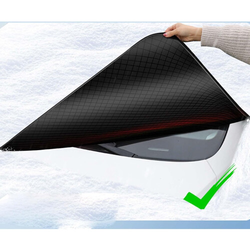 Car Windshield Snow Cover for Audi Q5 20122016, Magnetic Windscreen Protector with Reflective Strips 2