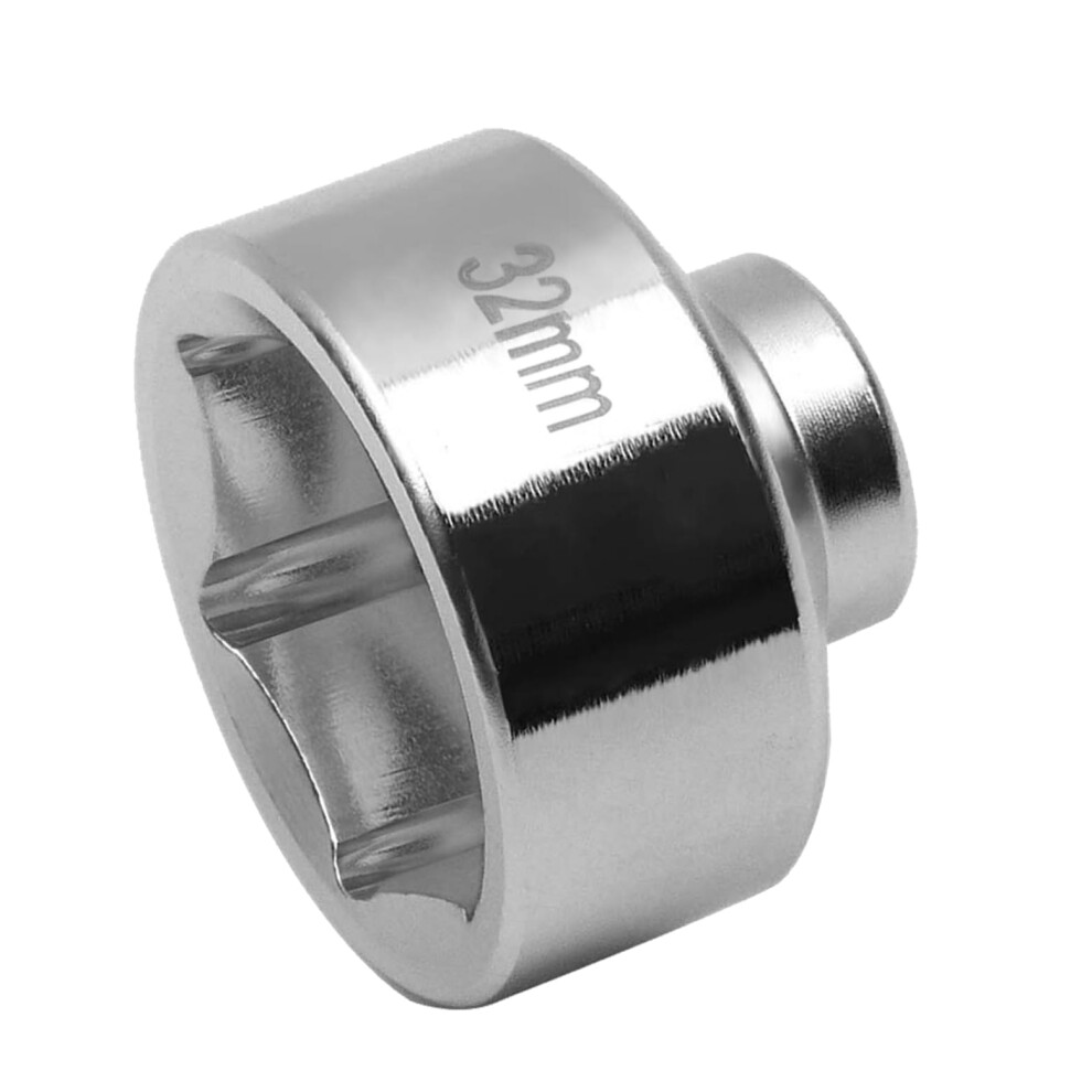 32Mm Socket For Oil Filter, Chrome, Compatible With Ecotec, Tdi, Compatible With Vw, Audi, Bmw, Gm, Pontiac, Chevrolet, Saturn, Saab 9199774525107