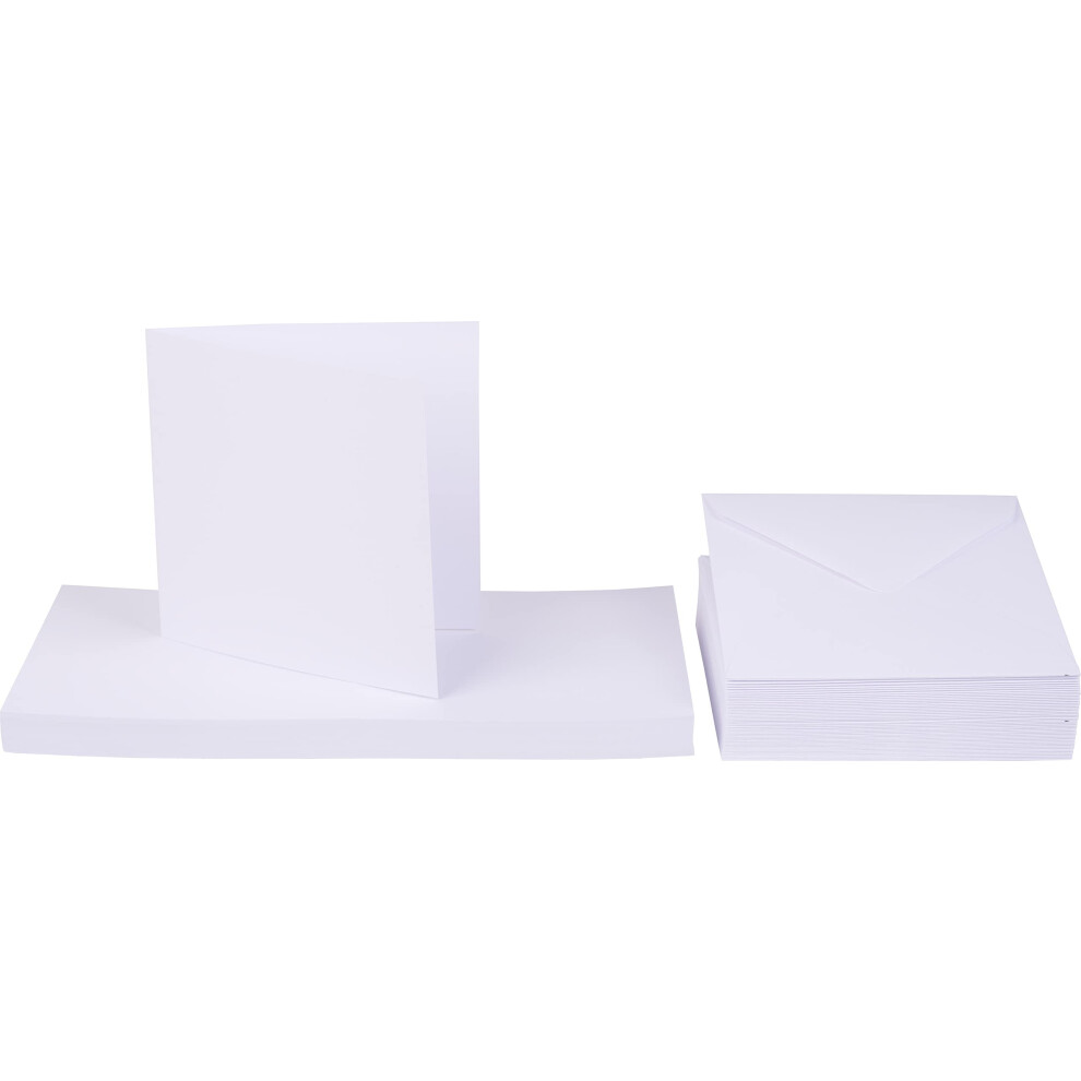 Paper Mate Crafts Uk 50 Cards And Envelopes, 5 X 5-Inch White