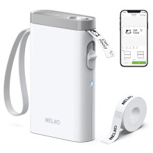 Nelko Label Maker Machine with Tape, P21 Portable Bluetooth Label Printer, Wireless H