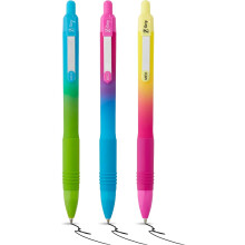 Zebra Pen Z-GRIP Soft Touch Black Ink Ballpoint Pens 3pk - 1.0mm Medium Point Retract