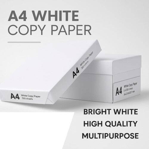 Value Plus Office Multipurpose Copier A4 Printer Paper 75gsm- 1 Ream - 500 Sheets 2