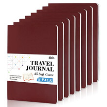 feela 8 Pack Soft Cover Journal Bulk, Notebooks College Ruled for Work, Lined Travel