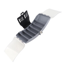 Scatola da pesca portatile da cintura grigia 16,4-16,9 oz