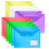 24Pack Plastic Wallets Folders - A4 Plastic Folders Document Folder Wallet Popper Wal 1