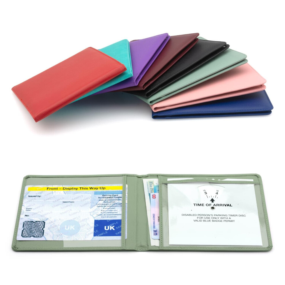 Ckb Ltd Disabled Badge Holder Wallet For Car Badge Soft Pu Leather Protector Dis Blue 59597148