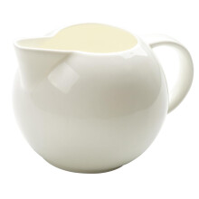 Ceramic Milk Jug 300ml Bone China Creamer with Ergonomic Handle for Coffee and Tea Use