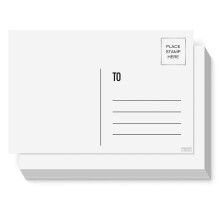 Sweetzer & Orange Blank Postcards for Mailing. 60 White 4x6 Blank Post Cards, Blank M