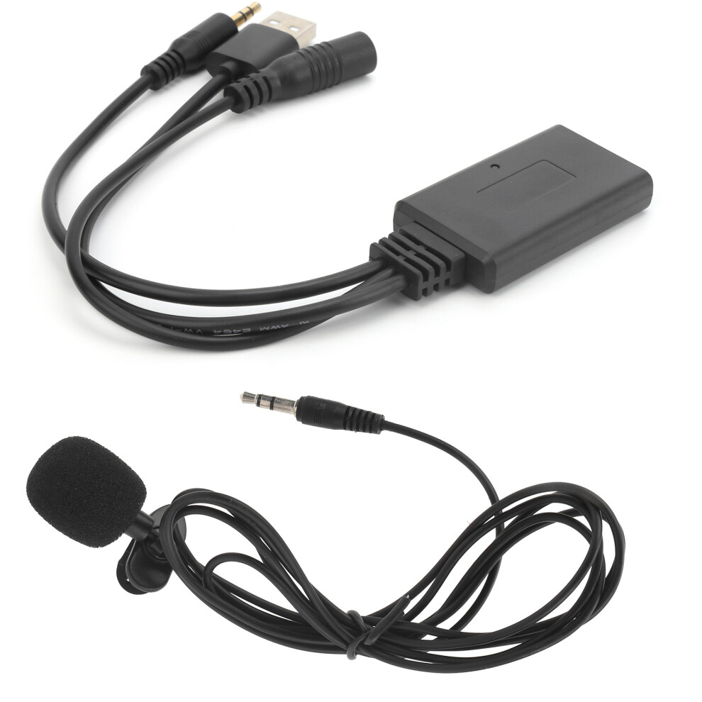 Universal Car Bluetooth Aux-In Adapter With Microphone, 5.0, Plug & Play 6921378842198