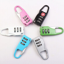 3-Digit Combination Padlock - Durable Zinc Alloy Travel Lock, 56x22x9mm