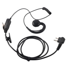 Auricolare per walkie talkie dal design ergonomico con microfono PTT, cavo singolo e altoparlante girevole per radio Motorola, cavo resistente,
