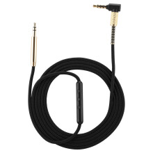 Cable de audio de repuesto para auriculares Bose QuietComfort, conector estéreo de 3,5 mm a 2,5 mm con control de volumen de micrófono, trenzado,
