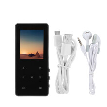 Lettore MP3 multifunzione con Bluetooth, suono HiFi, lettore musicale portatile, altoparlante integrato, radio FM, registratore vocale, funzione