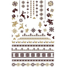 Kit de nail art de Noël, adapté à différents styles, idéal pour les professionnels et les débutants, sublime la beauté, utilisation