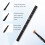 Στυλό υγρού eyeliner με διπλή κεφαλή, αδιάβροχο, ανθεκτικό στις μουτζούρες, για 4