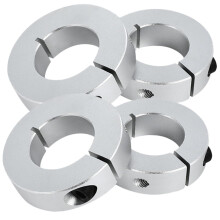 Aluminum Alloy Shaft Collar 4 Pcs Clamping Ring Style Screw Fixed Stop Ring for Axle Positioning in Auto RC Vehicles