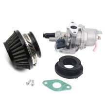 42MM Air Filter+Carburetor Kit for 2 Stroke 47Cc 49Cc Engine Parts Moto Kids Atv Quad Dirt Pocket Bike Black