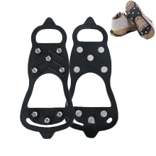 Universal NonSlip Gripper Spikes Ice Cleats For Shoes, Snow Grips For Walking, Hiking And Climbing, One Pair