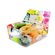 Bean Bag for Stuffed Animals Storage Clear Type Waterproof Cover With Zippers Plush Toys Organizer Seat Chair