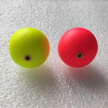 Foam Fishing Floats 15mm 10Pack Round Ball Strike Indicators With Guide Ring Option For Boat Lake Fishing Yellow Red Green Type A