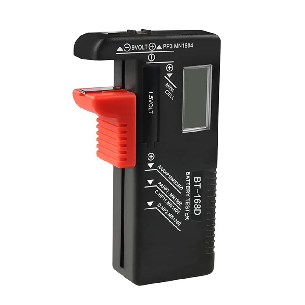 Led Digital Battery Tester For Aa Aaa C D 9V And 1.5V Button Cells No Battery Required, Household Battery Checker 9187378802748