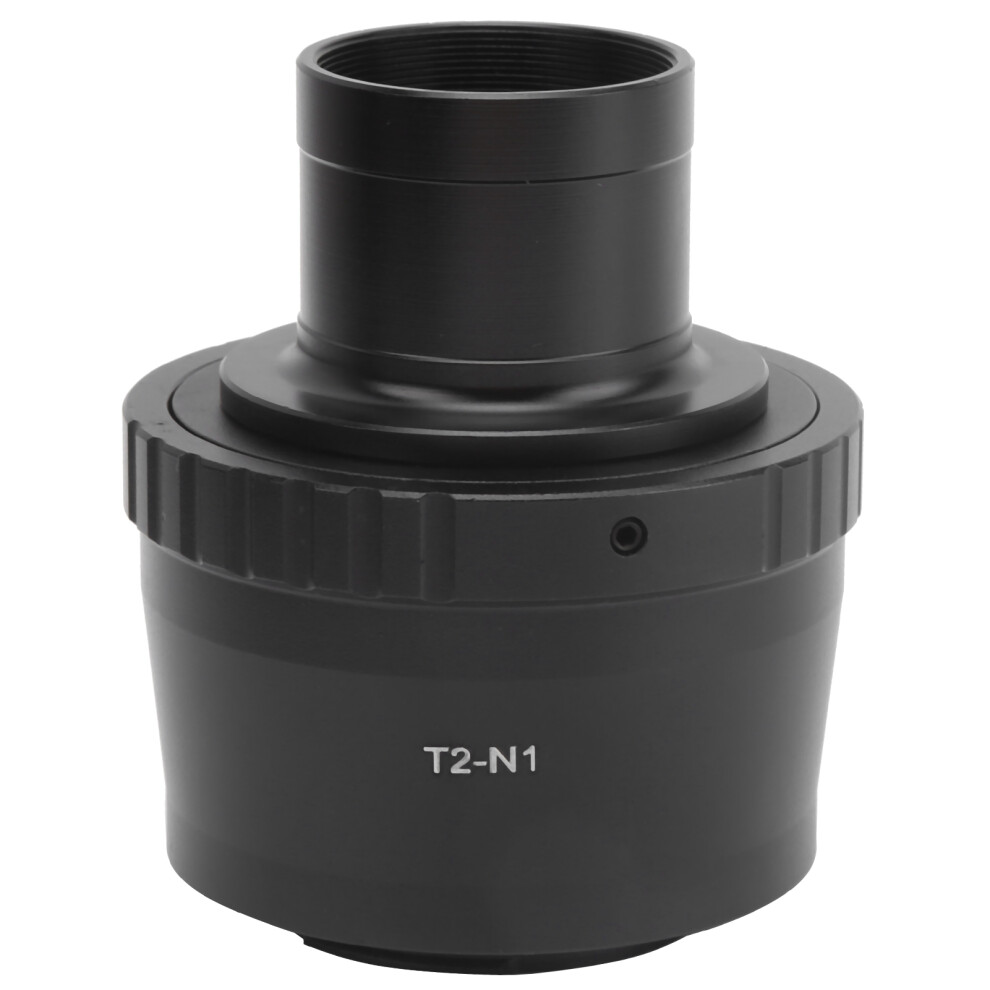 T Mount Adapter For Nikon N1 Camera, 1.25In Aluminum Ring Black 4621378848092