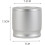 58mm Coffee Grounds Container with Lid, Durable Alloy Build, Compatible Grinder Fit, Silver 3