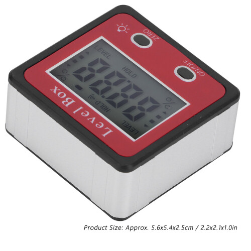 Digital LCD Inclinometer Protractor 90 Angle Finder Magnet Compact 77g 2