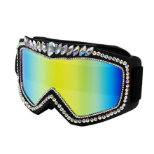 Rhinestones Decorated Eyewears Eye Catching Styles Goggles Comfortable Glasses For Music Lovers And Outdoor Cyclists