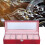 6 Slot Watch Storage Box PU Leather Rectangular Case Wine Red Organizer 14