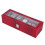 6 Slot Watch Storage Box PU Leather Rectangular Case Wine Red Organizer 5
