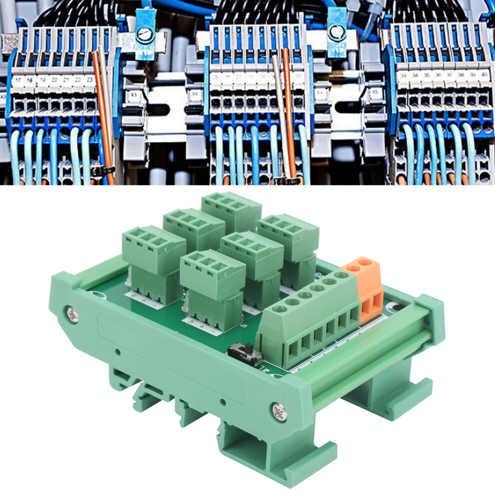 6-Channel Din Rail Terminal Block 0.5A 3.81Mm Pitch 8741378850461