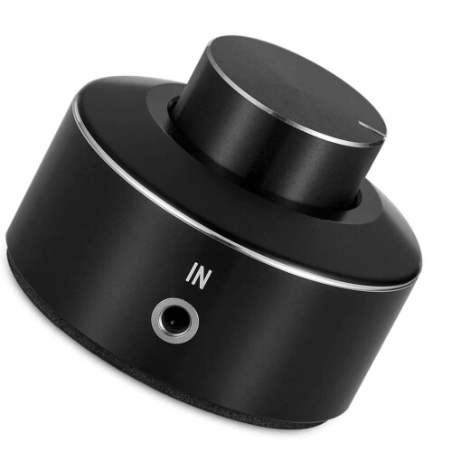 M1 Active Volume Control Knob Aluminum Black 3.5mm Audio Adjuster 2
