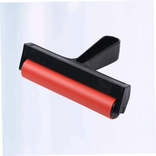 Brayer Roller with Smooth Plastic Ink Roller, Wide Handle for Block Printing and Stamping Crafts 1