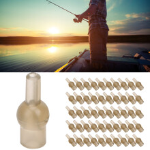 Fishing Terminal Accessory: 50Pcs 17mm Tulip Rubber Knot Protectors