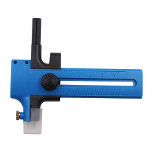 Compass Cutter Adjustable Circle Cutting Tool For Paper Rotary Trimmer Blue Heavy Duty Kids Scrapbooking And Card Making