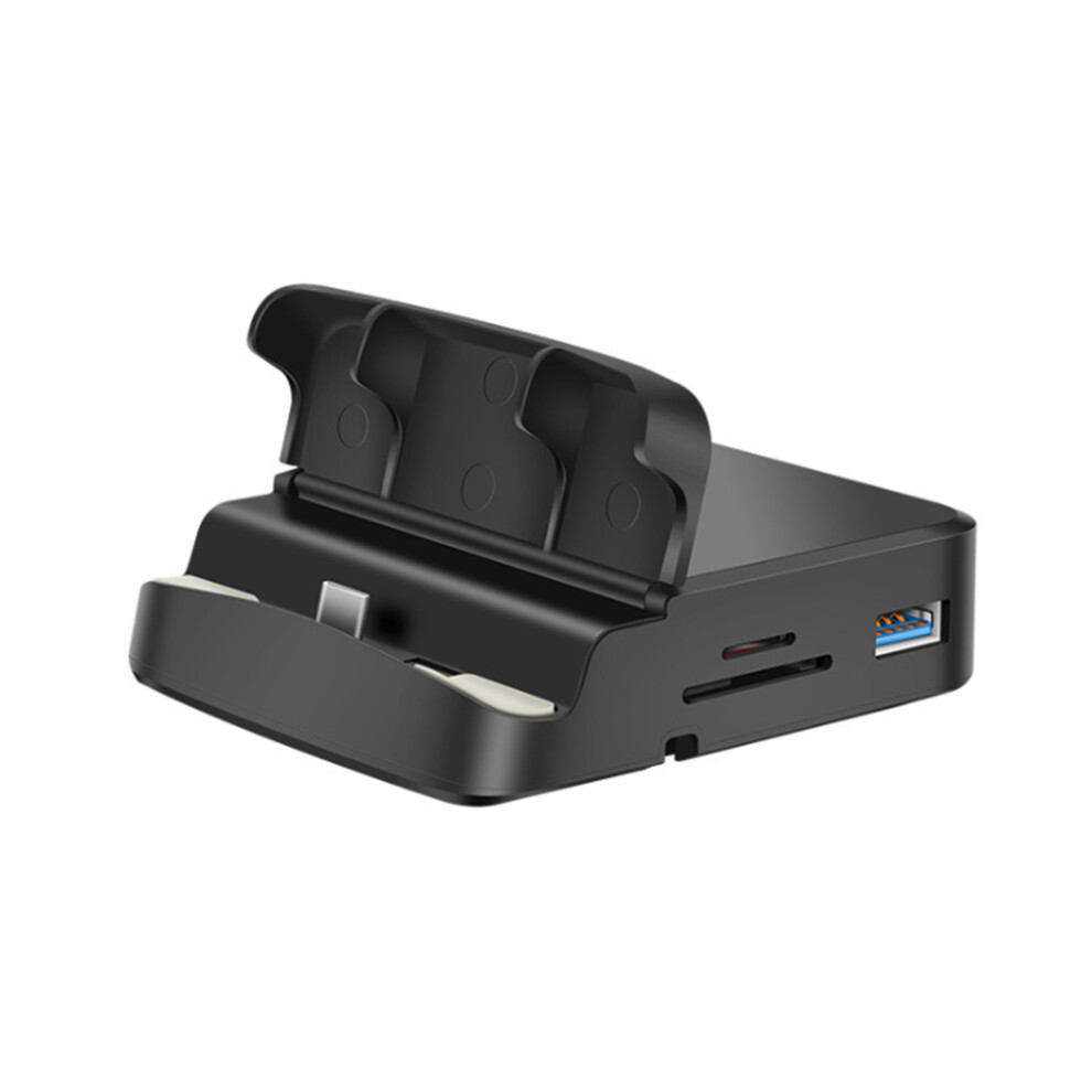 Hdmi Adapter Dock For Nintendo Switch, 4K Hd Display Support Portable Charging Stand With Ventilation Holes Design Compact Lightweight Tv Docking 9138057763843