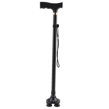 Lightweight Folding Cane For Seniors, Adjustable Height Walking Aid With Ergonomic Handle And Slip Resistant Features, Includes Wrist Strap For Added
