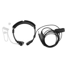 Finger-PTT-Kehlkopfmikrofon-Headset mit verdecktem Schlauch und Geräuschunterdrückung, verstärktem Ohrhörer für Funkgeräte, hochkompatibles,
