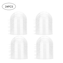 Bolas decorativas transparentes de plástico, leves, duráveis, resistentes a quebras, com encaixe fácil, design com ranhuras côncavas e convexas,
