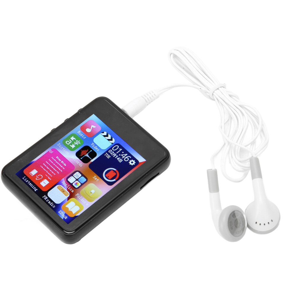 Hifi Sound Quality Mp3 Player With Full Touch Screen Bluetooth 5.0 Built In Speaker Fm Radio Expandable Storage Multifunctional Digital Music Player V 9012494945201