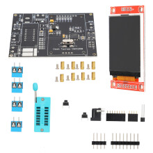 Transistoritesteri Monitoiminen LCD-tehokas laite NPN PNP MOSFET -diodin havaitsemiseen automaattisella sammutuksella ja yhdellä näppäimellä