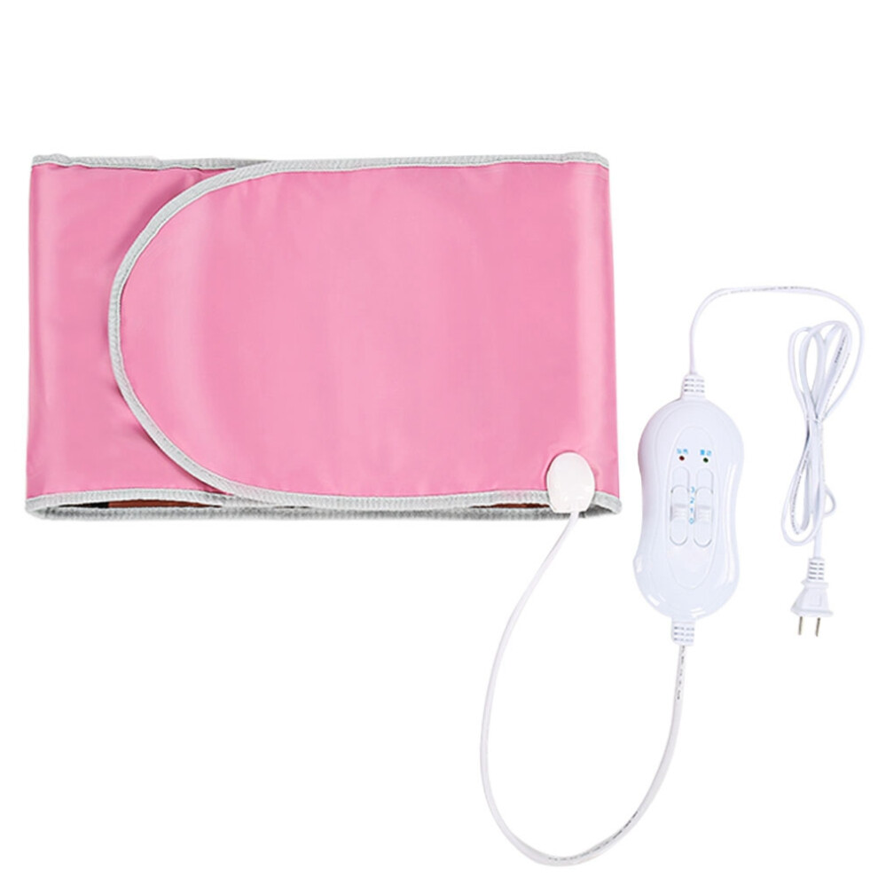 Heated Waist Belt Featuring Moxibustion Therapy Bag And Tourmaline Stones Far Infrared Vibration Massage Premium Material Automatic Shut Off For Body