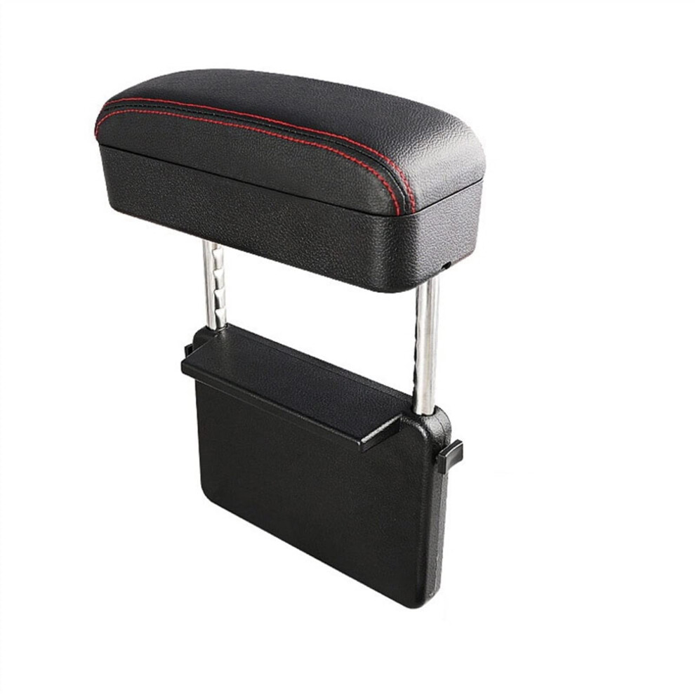 Car Armrest Organizer With Cushion, Comfortable Elbow Support, Multifunctional Center Console Box Type 2 Red 9094768782477