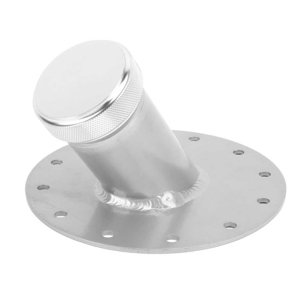1.5In Diameter 45 Degree Fuel Cell Filler Neck With Steel Base Silver 7601378862950