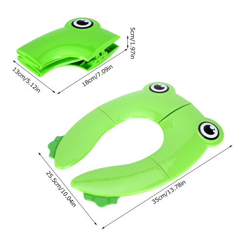 Coussin de siège de pot pliable - antidérapant - vert - 25,5 x 35 cm 2