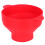Faltbarer Silikon-Popcornmaker mit Deckel, Rot, 26x14 cm 4